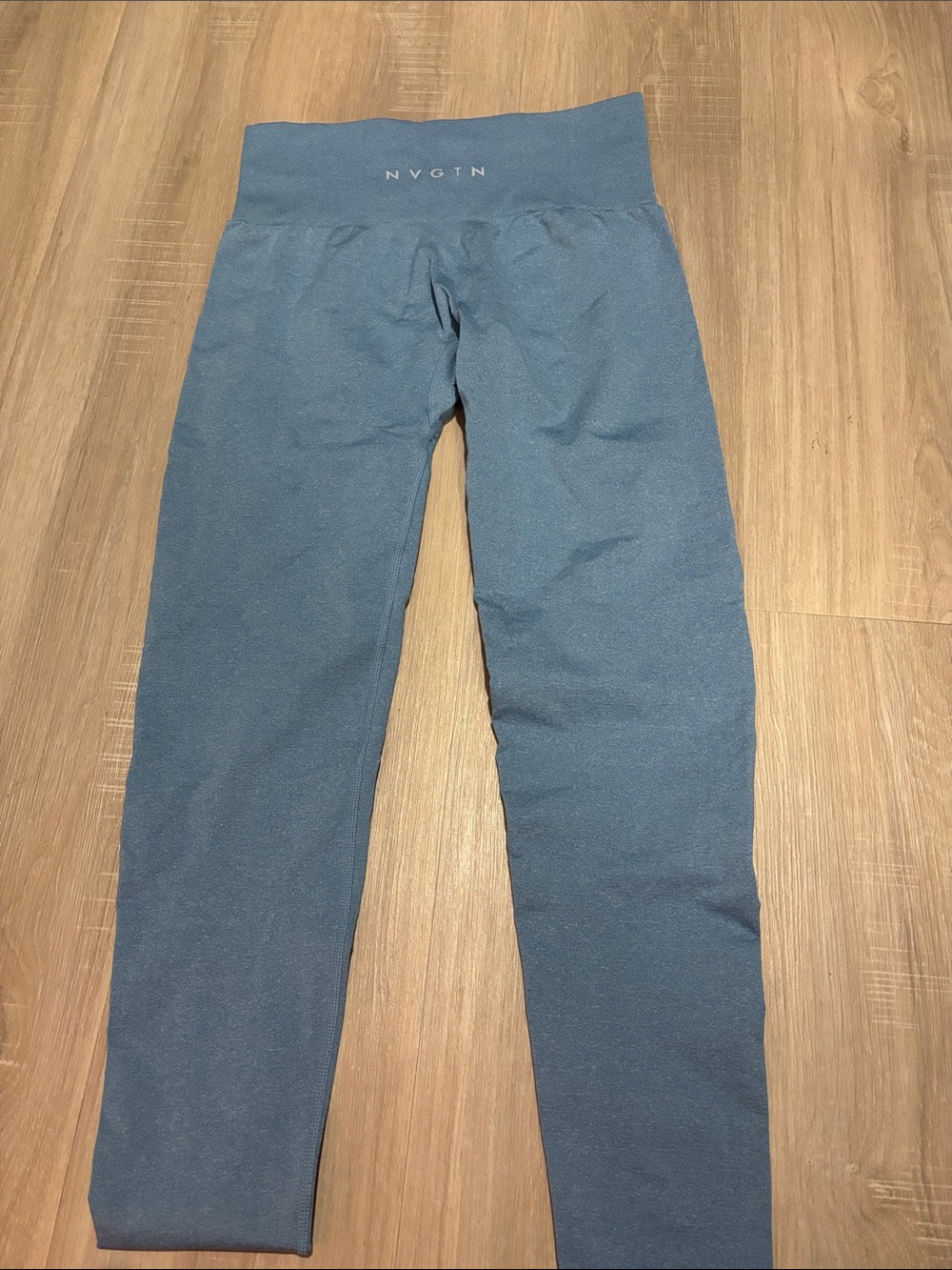 NVGTN Teal-Blue Seamless High-Rise Leggings